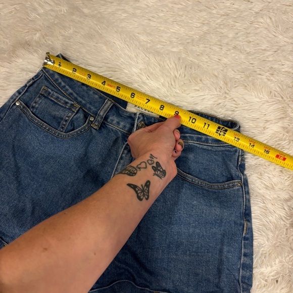 Pacsun Shorts High Rise Denim Jean Shorts Y2K Blue Size 29 - Picture 7 of 11